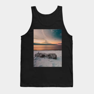 Ethereal Sunrise: Lobster Cage's Reverie V5 Tank Top